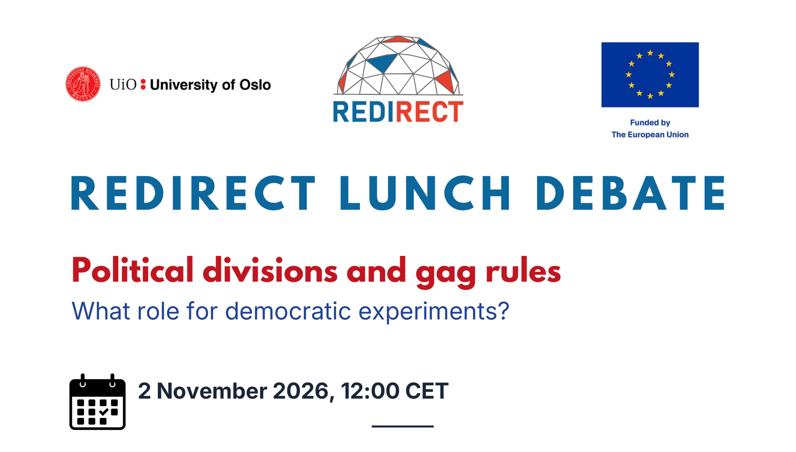 REDIRECT Lunch Debate: Political Divisions and Gag Rules